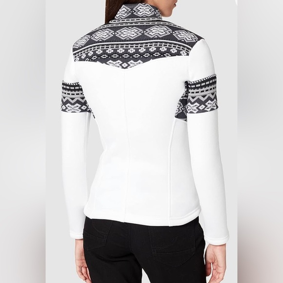 Spyder Active Sports Women's Bella Full Zip Sweater White and Grey Size Medium - Picture 5 of 16